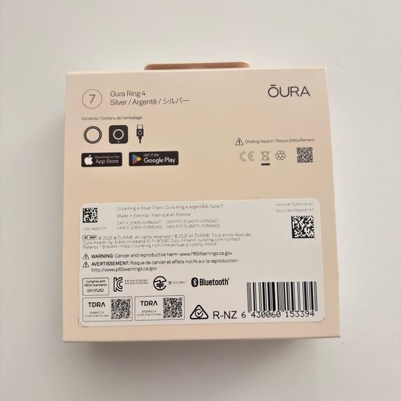 Oura Ring Gen 4 Size 7 Silver Brand new in box - Picture 2 of 9